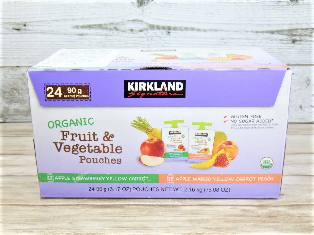 コストコ　KIRKLAND オーガニックベジタブルパウチ　離乳食