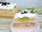 コストコのあずき抹茶ケーキの盛り付け