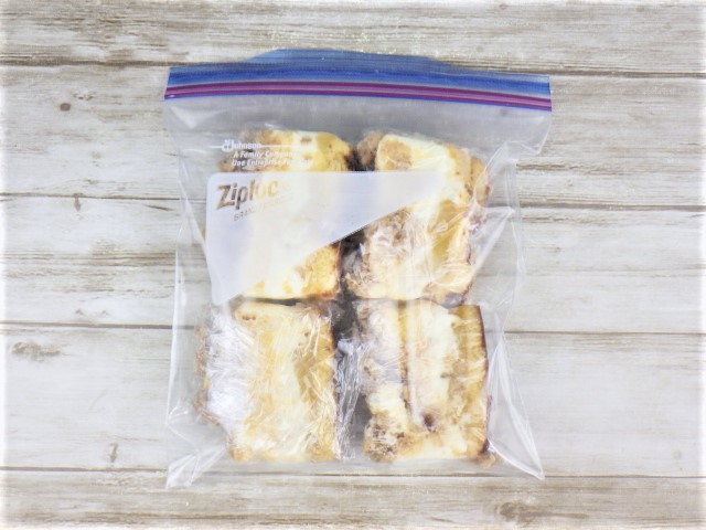 コストコのレアチーズムース＆アップルケーキの冷凍保存方法