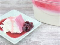 コストコのチェリーパンナコッタの取り分け